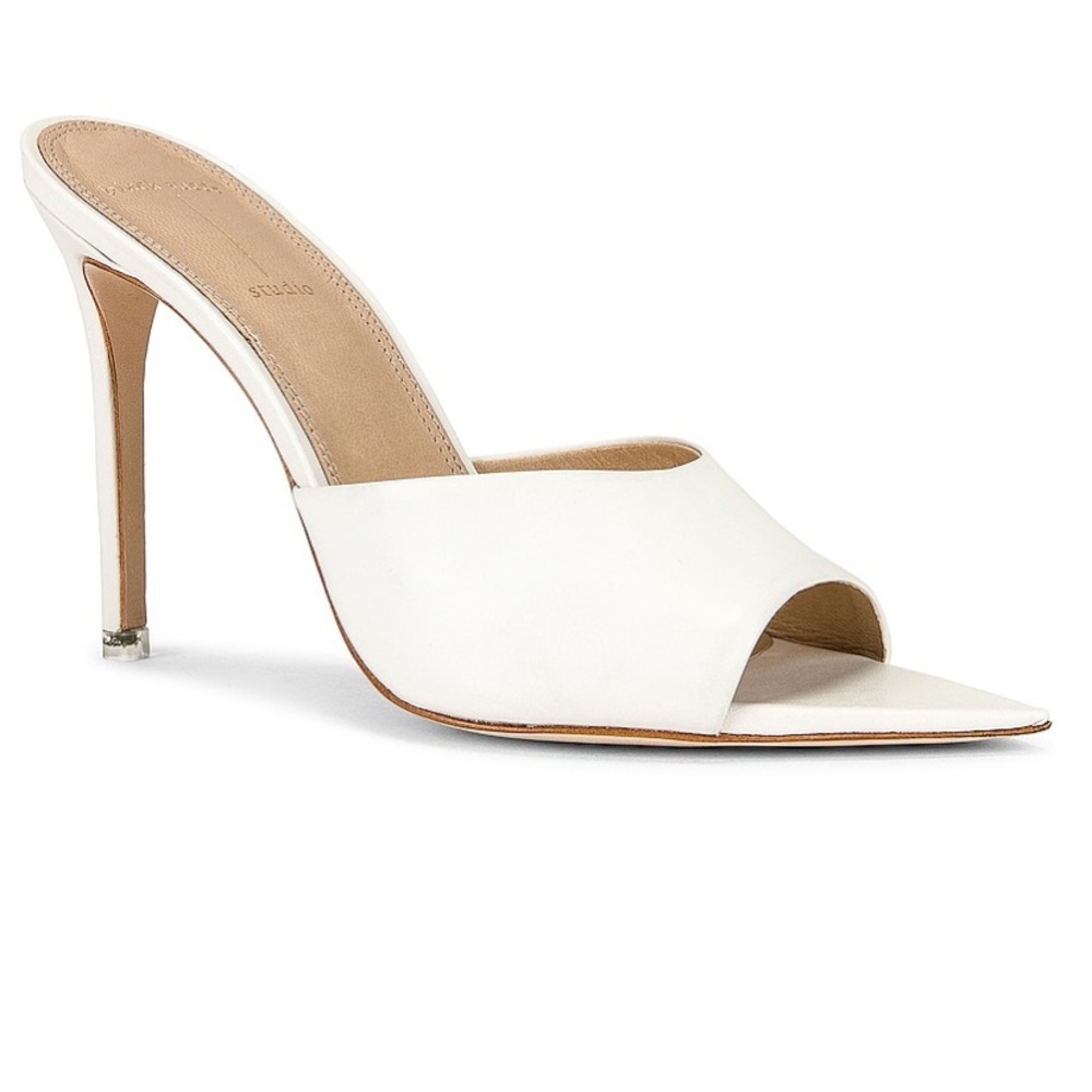 Chic White Open Peep-Toe Heel *worn once